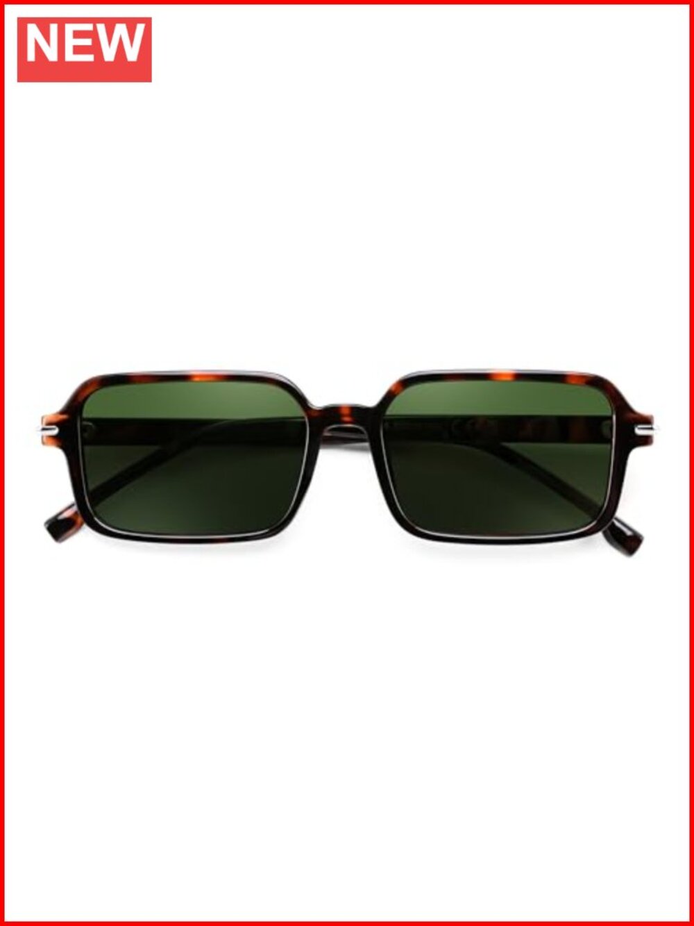 Retro Rectangle Sunglasses UV400 Lightweight Fashion Chic Sunnies